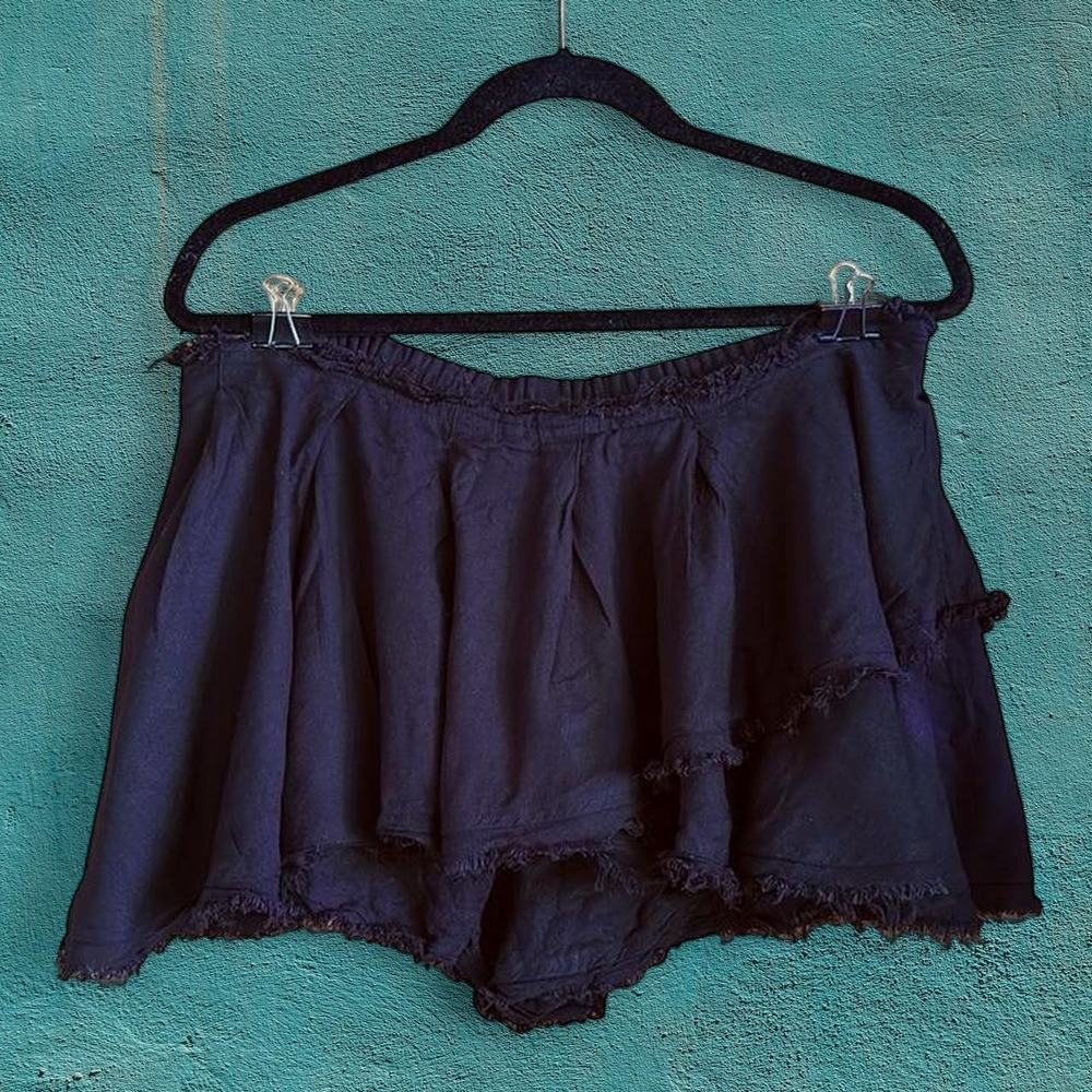 Free People Waterfall Black Skort